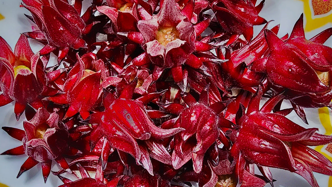 Roselle Recipes - Lots of recipe ideas using roselle calyxes