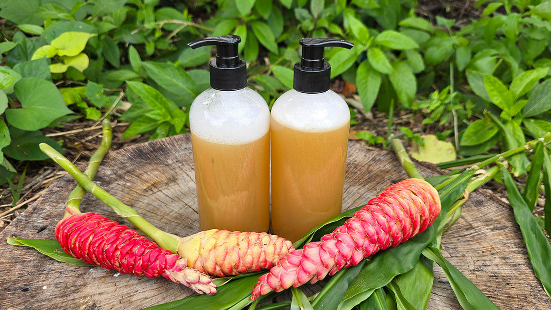 DIY Shelf-Stable Shampoo Ginger Hair Shampoo Recipe