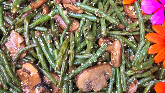 Yard Long Bean & Mushroom Stir-Fry