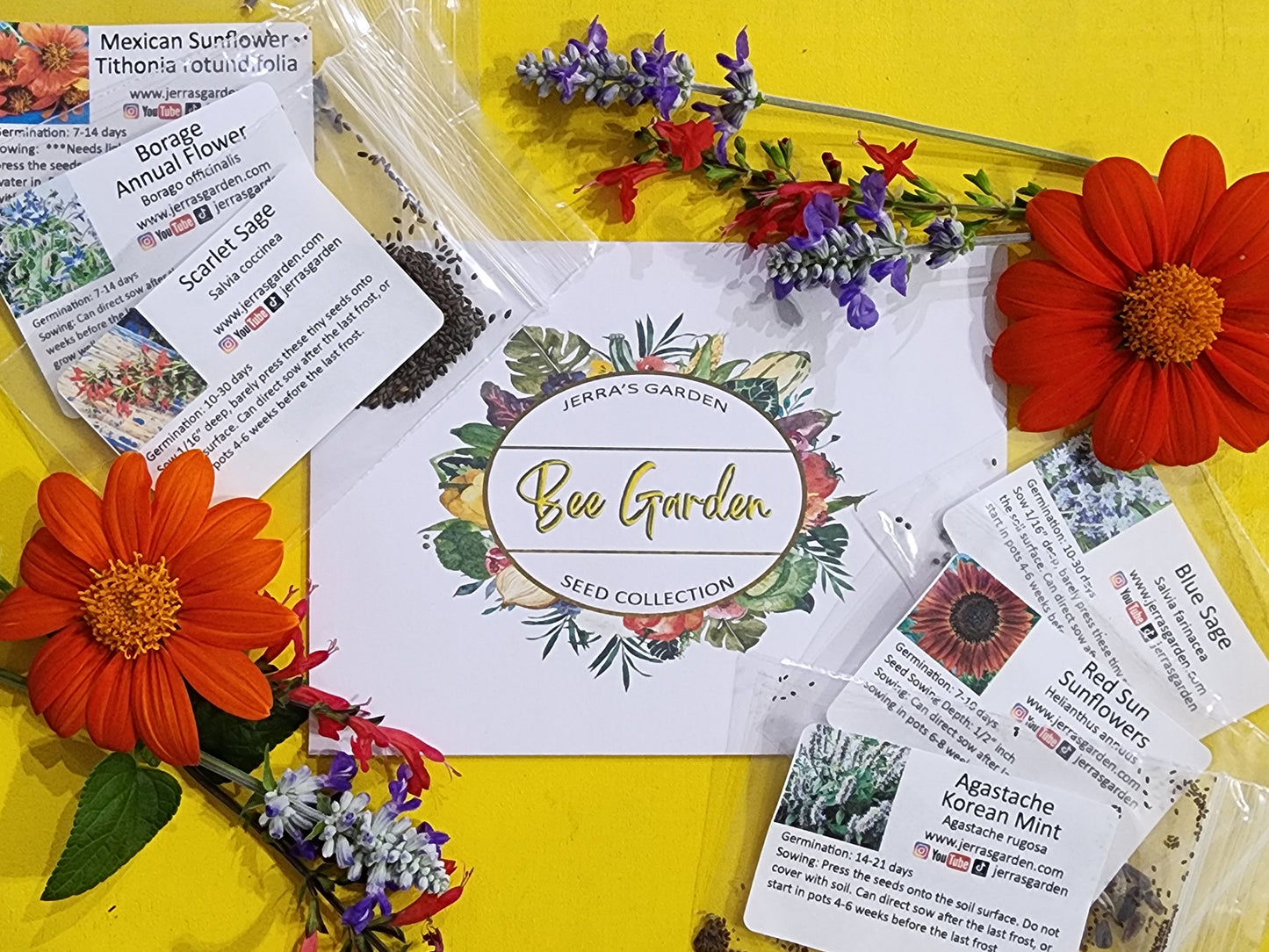 Bee Garden Heirloom Seed Collection Gift Set